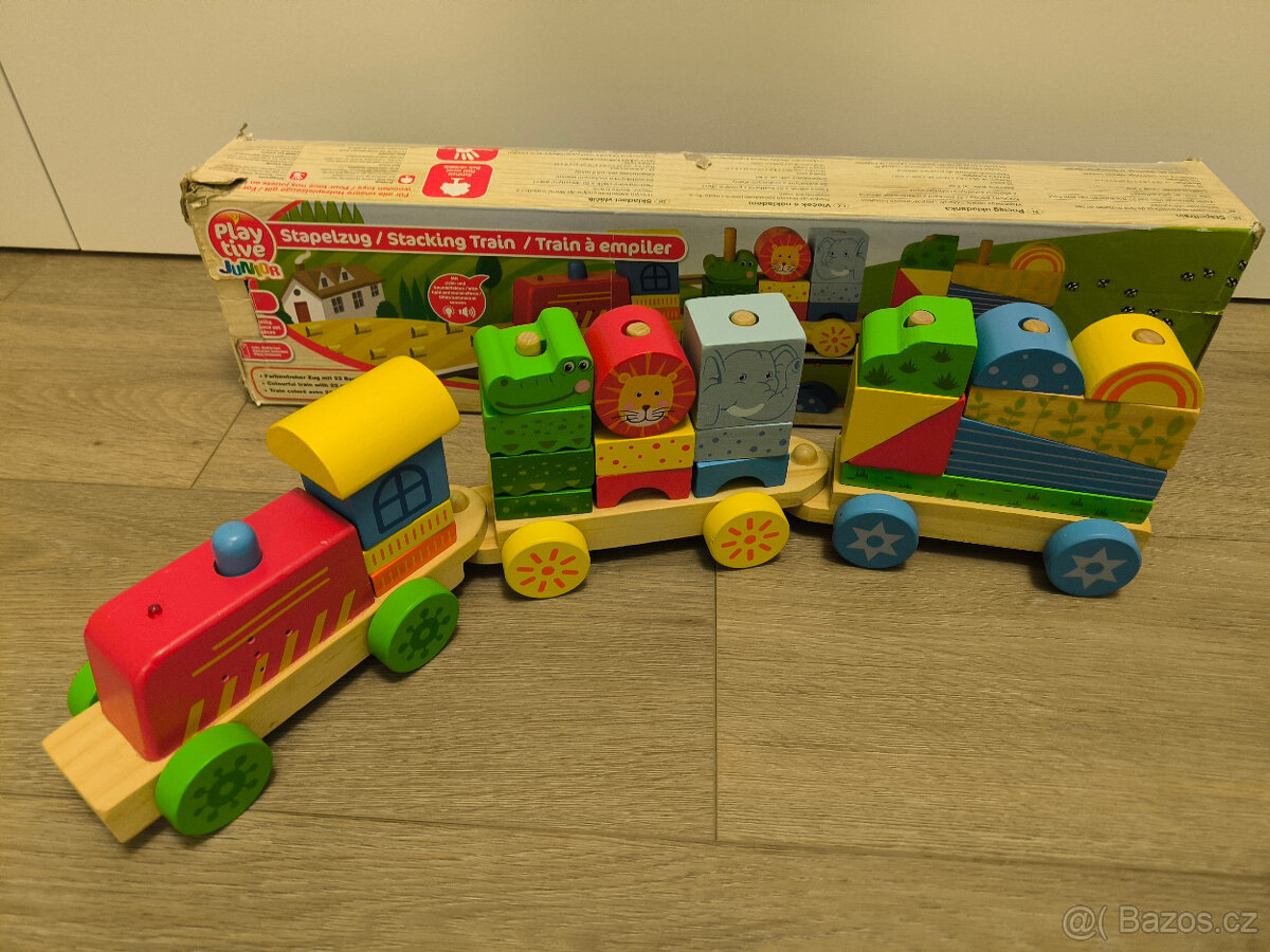 Dřevěný interaktivní vlak Playtive Junior - 5