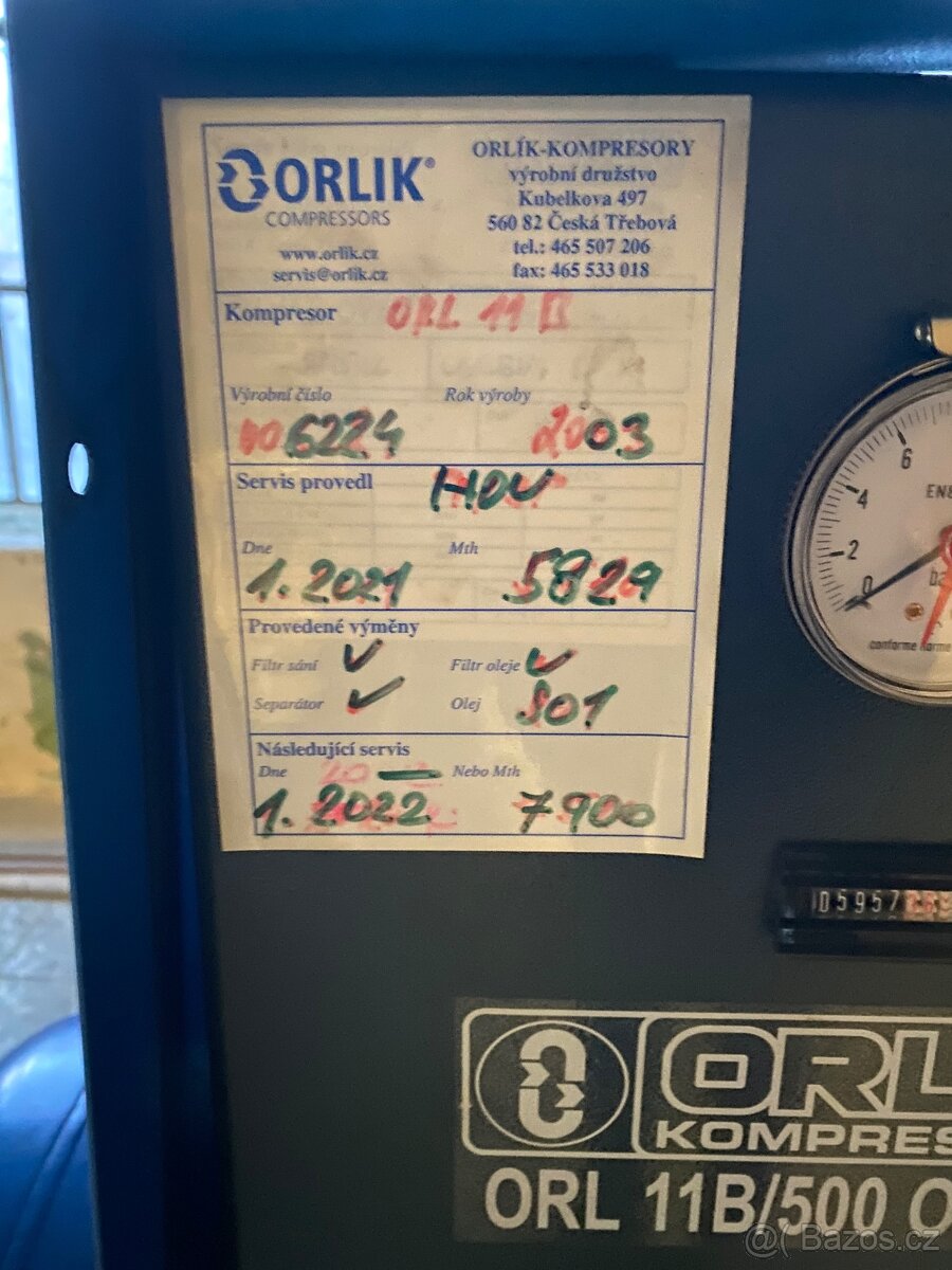 ŠROUBOVÝ KOMPRESOR ORLÍK NEFUNKČNÍ - 5