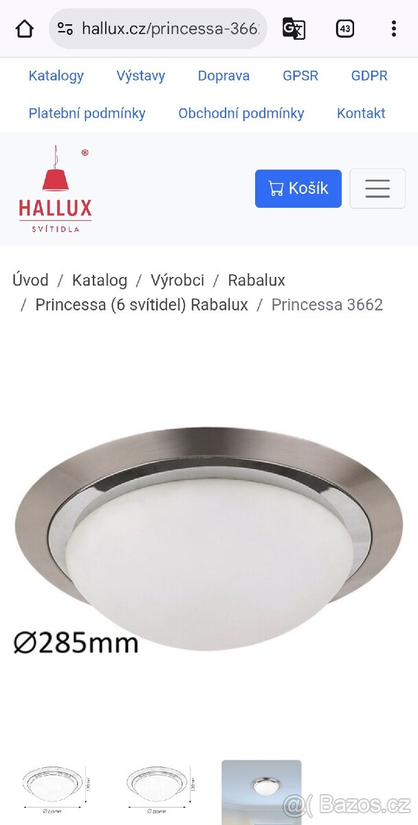 Světlo na strop Rabalux - 5