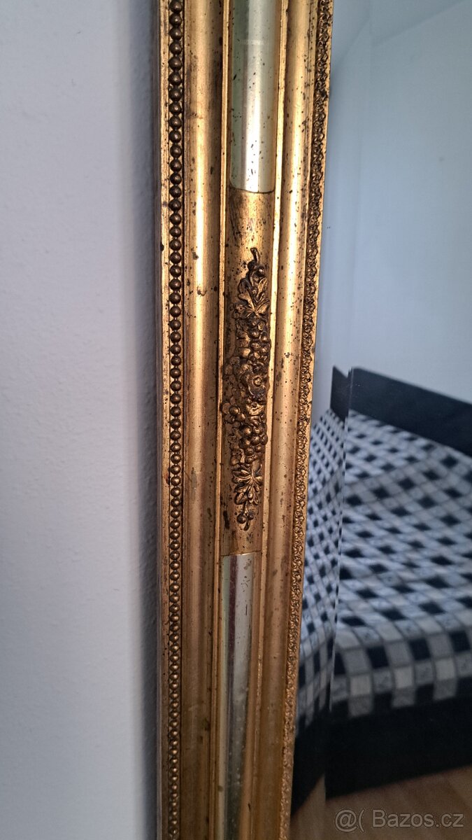 Starožitné, velké ,zrcadlo. - 5