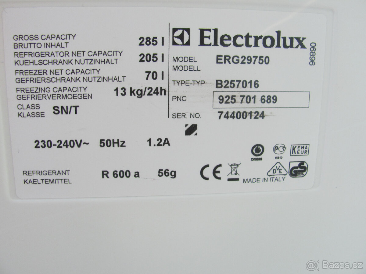 VESTAVNÁ CHLADNIČKA S MRAZNIČKOU ELECTROLUX - A++ - 178cm - 5