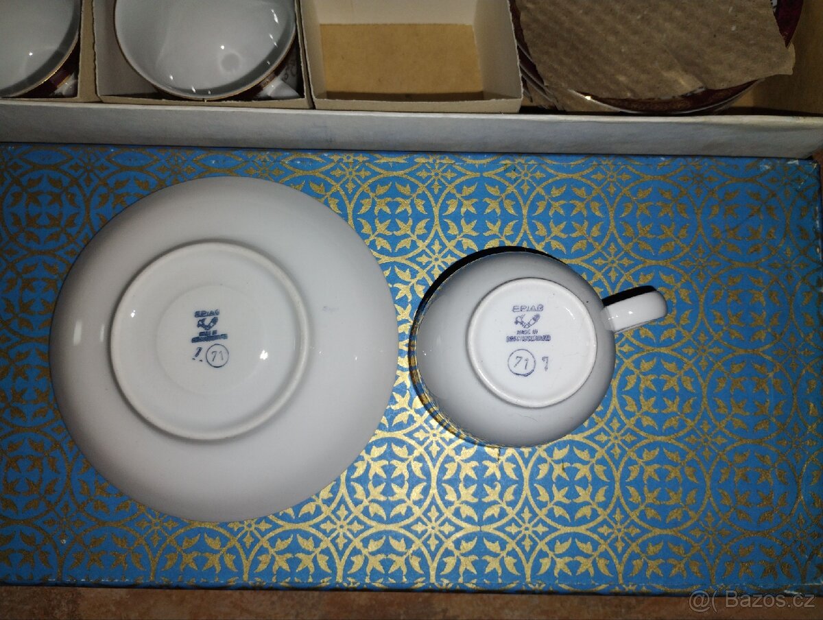 Porcelánová sada šálků a podšálku má čaj /kávu - 5