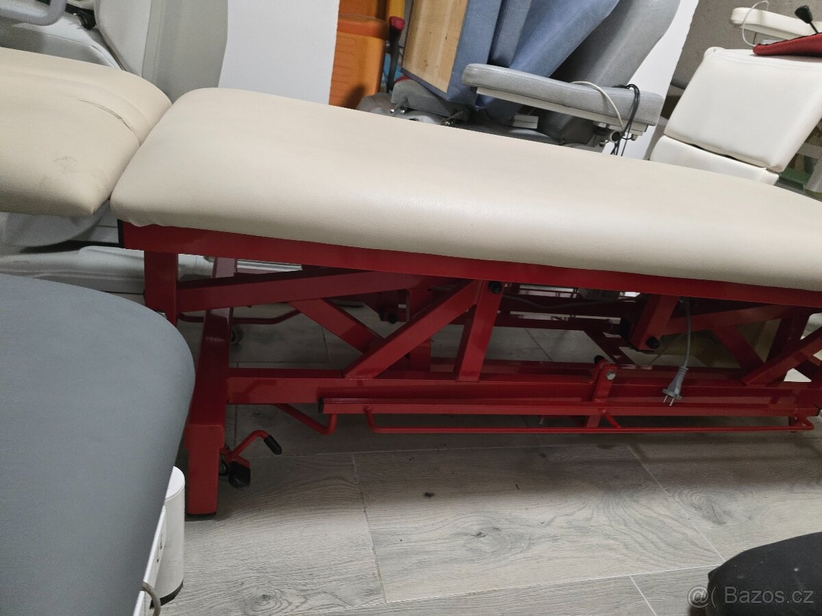 Elektrické Masážní lehátko béžové 1motor - 5