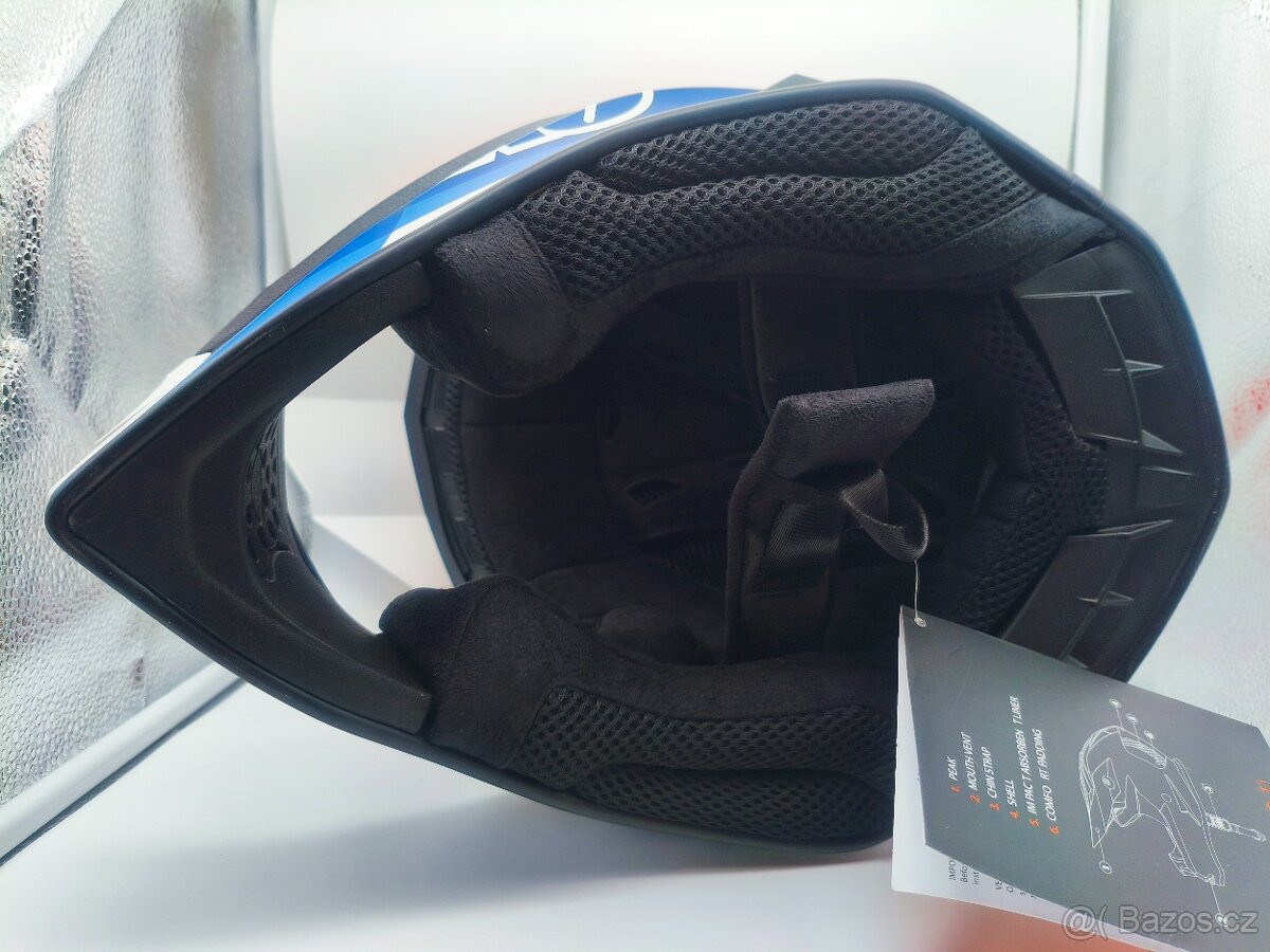 Motokrosová helma na motorku. Vel. 2XL. Nová - 5