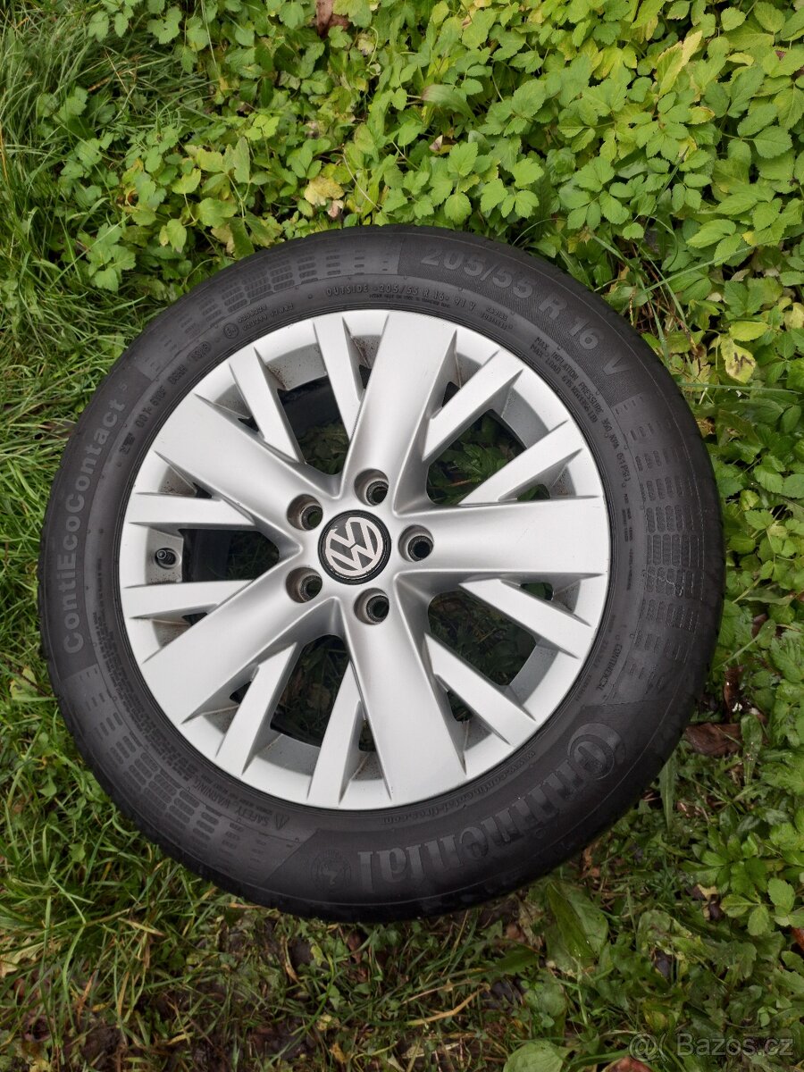 Alu kola 5x112 originál VW 205/55 R16 - 5