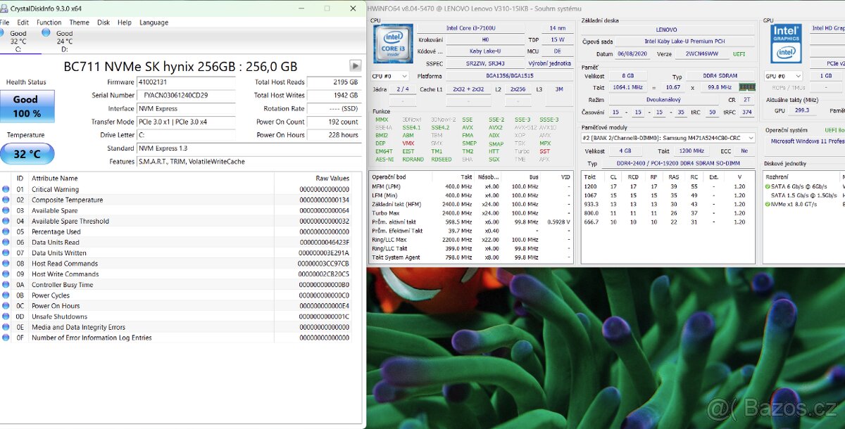 Notebook Lenovo 15,6" Windows 11 Pro - 5