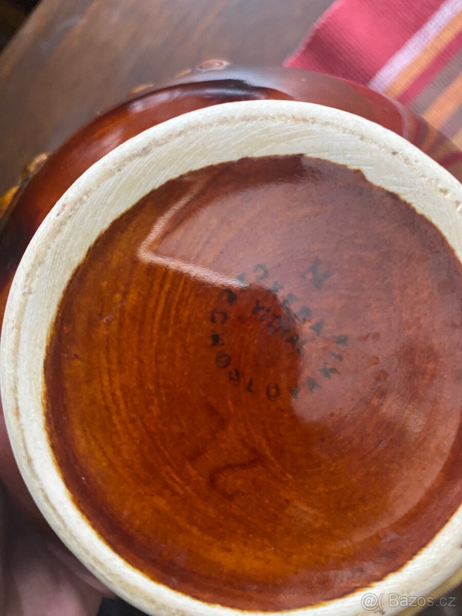Starý keramický džbán 2l - 5