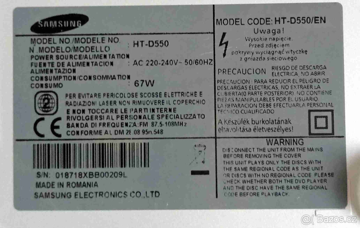 Domácí kino/DVD přehrávač Samsung - 5
