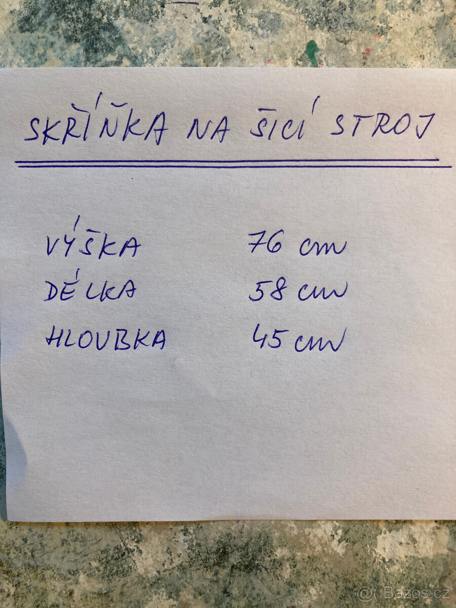 PRODÁM SKŘÍŇKU na šicí stroj - 5