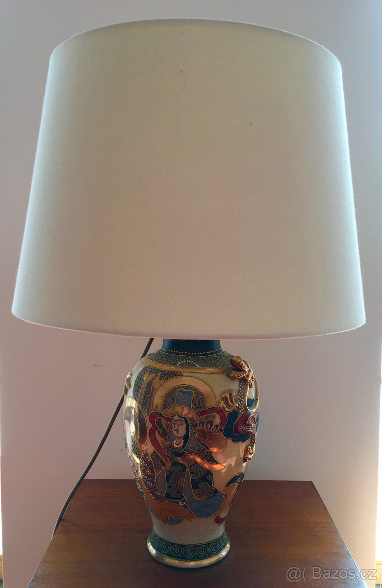 Lampa s japonskou vázou Satsuma - 5