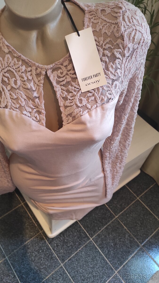 Krásné nové růžové šaty Orsay 34 NOVÉ - 5