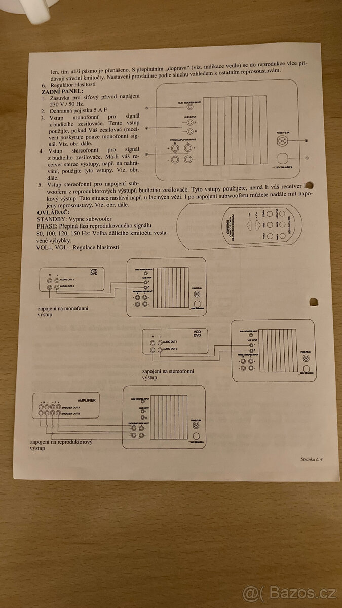 Aktívní subwoofer SUB 350A - 5