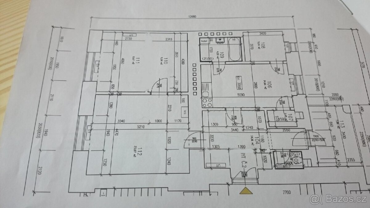Pronájem bytu 4+1 (92m2), ulice Čápkova - 5