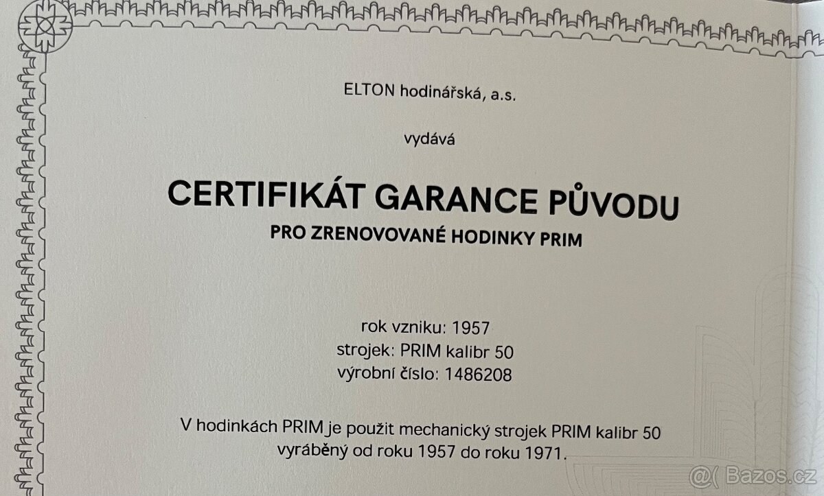 Hodinky Prim po renovaci - 5