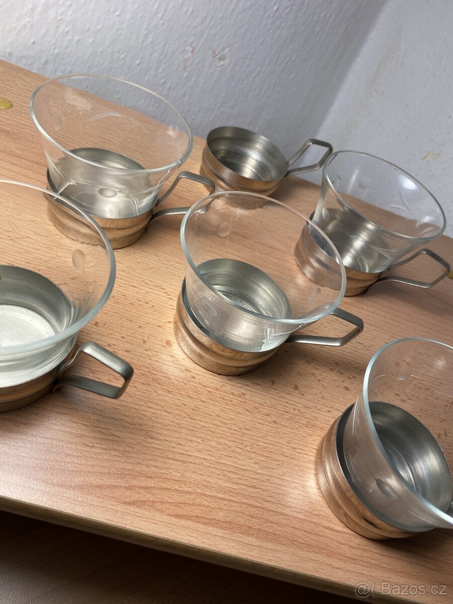 Sada vintage šálků na čaj - 5