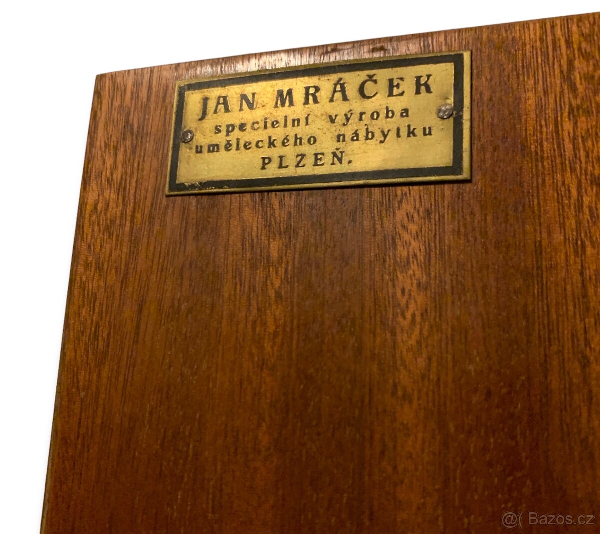 Starožitná knihovna leštěný ořech art deco 30. léta vč. DPH - 5