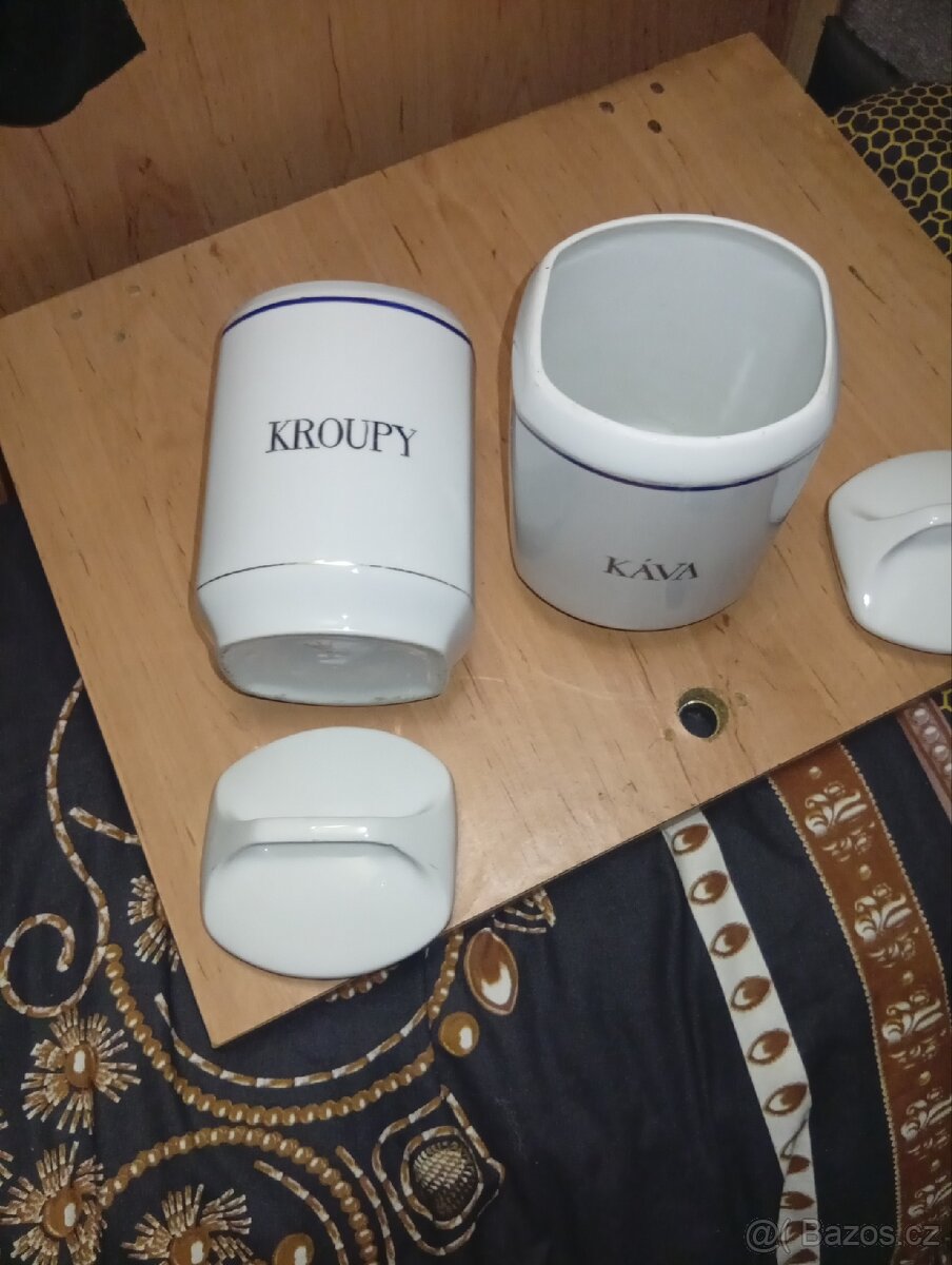 2 STARÉ PORCELANOVÉ DÓZY - 5