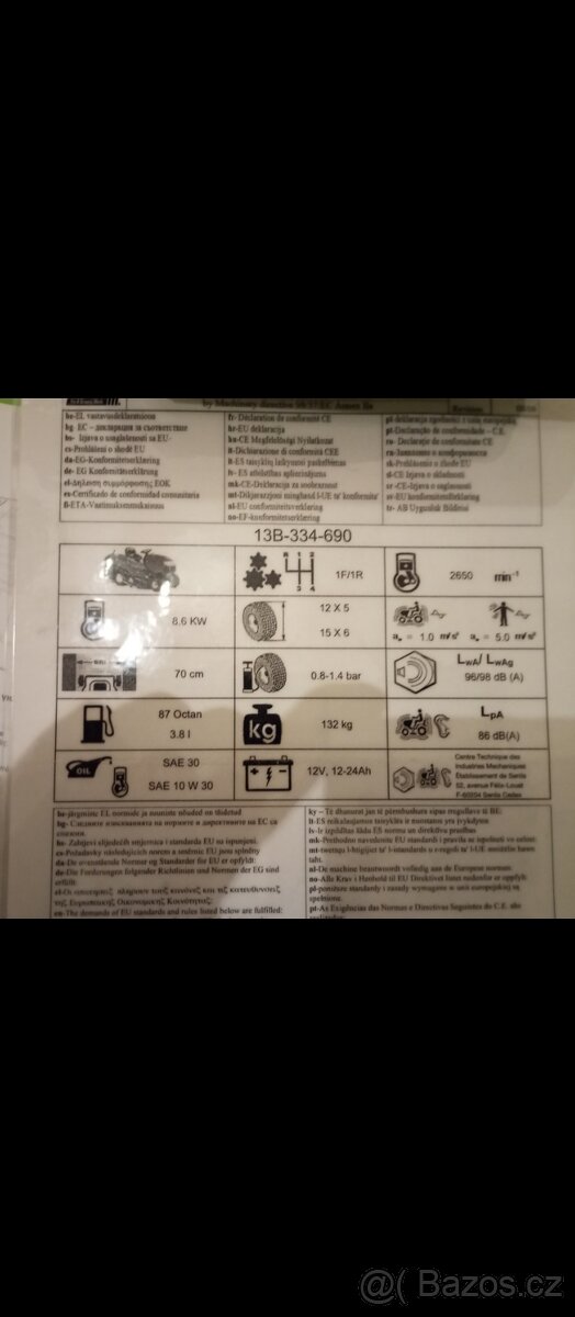 Sekací traktůrek MTD gutbrot - 5