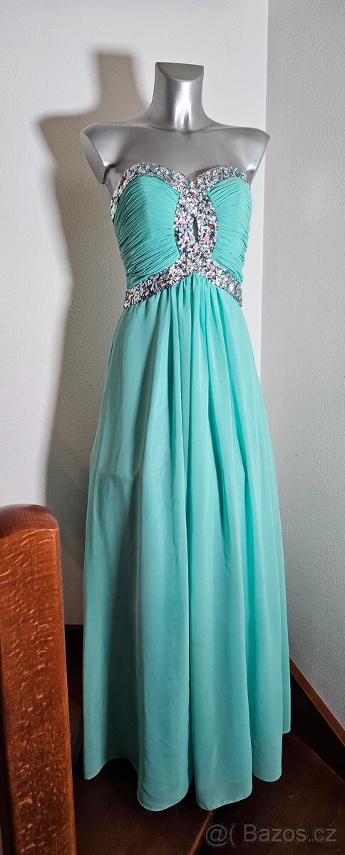 Dlouhé společenské korzetové šaty vel. S. - 5