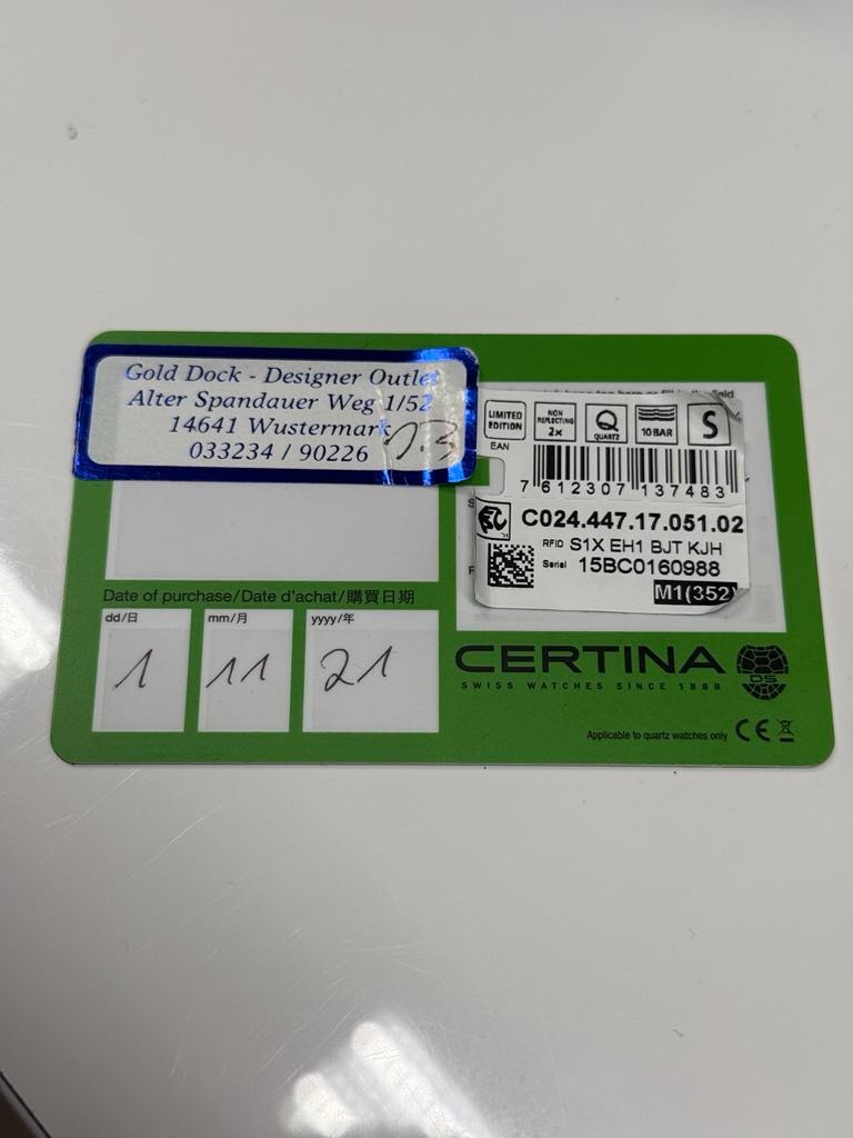 Hodinky Certina DS-2 Chronograph-Po servise - 5
