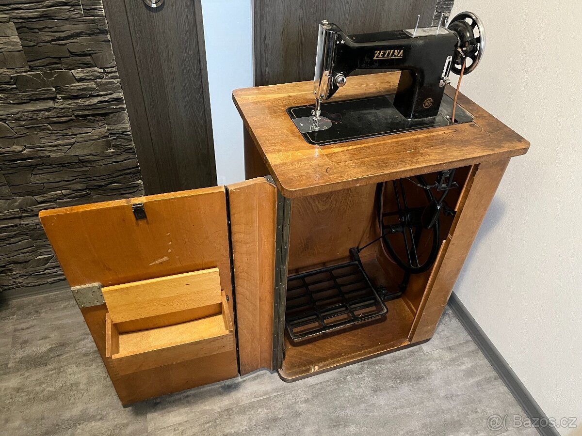 šicí stroj mechanický ZETINA Z45 zbrojovka Brno - 5