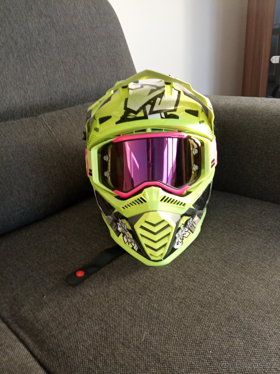 LS2 Fast Evo Mini + brýle Scott - 5