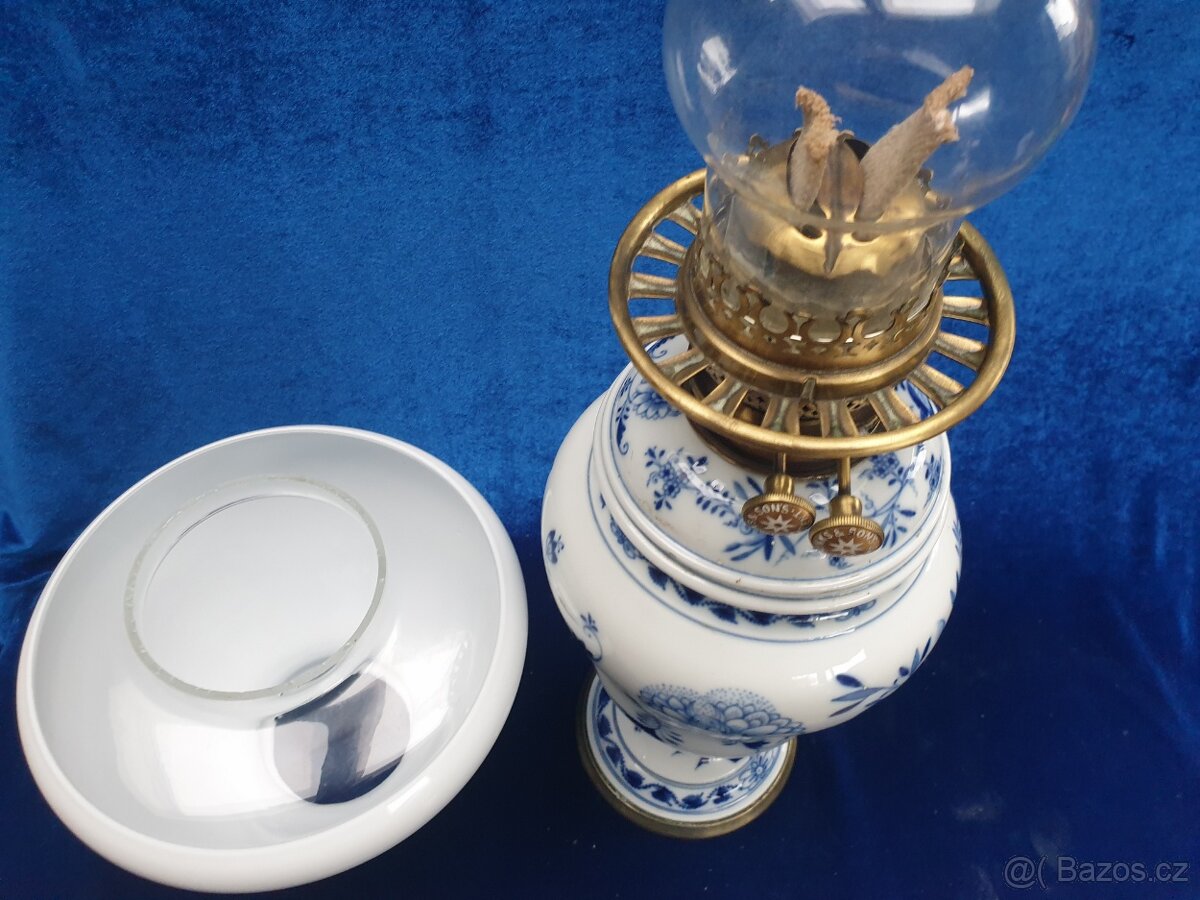 Petrolejová lampa Míšeň - 5