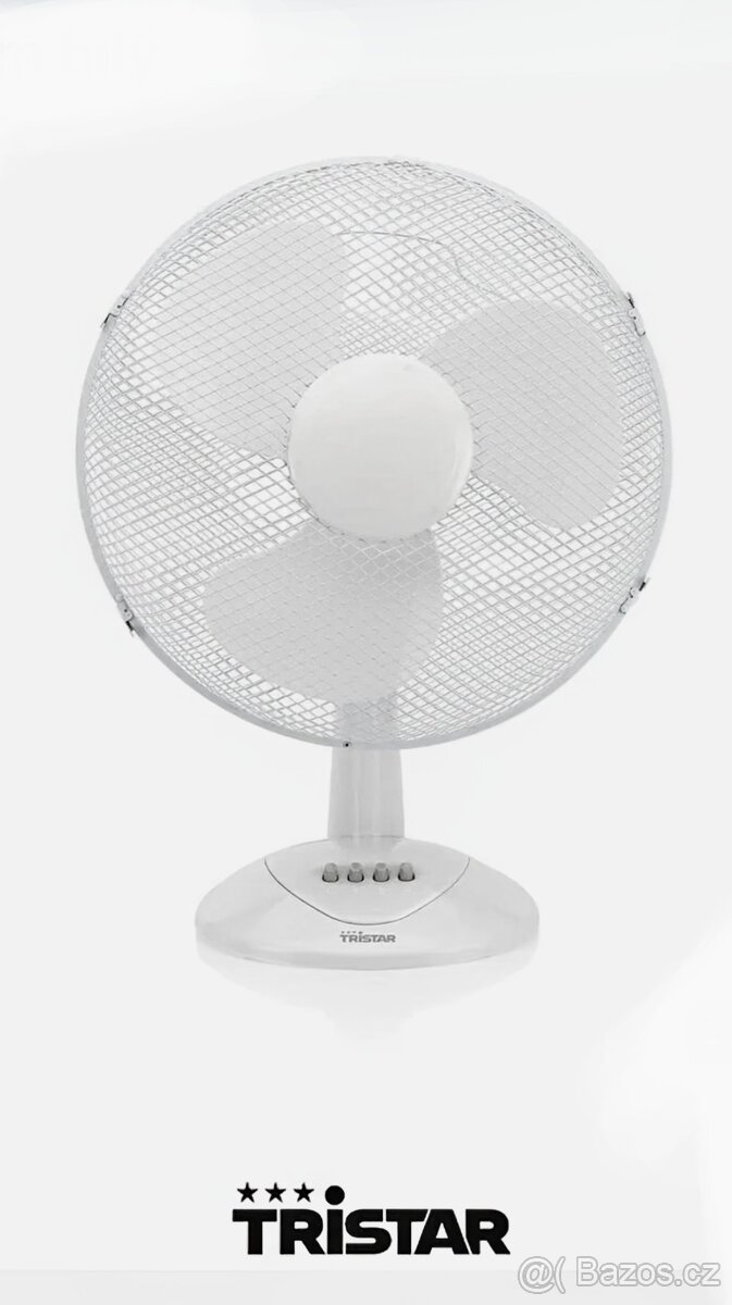 Zcela NOVÝ STOLNÍ VENTILÁTOR - "Tristar". ( 50 W, 40 cm - 5
