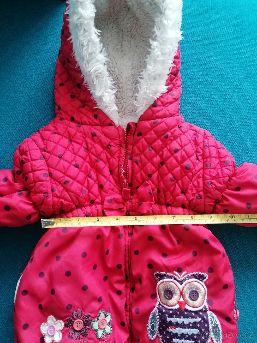 Zimní bunda se sovičkou 86/92 - 5
