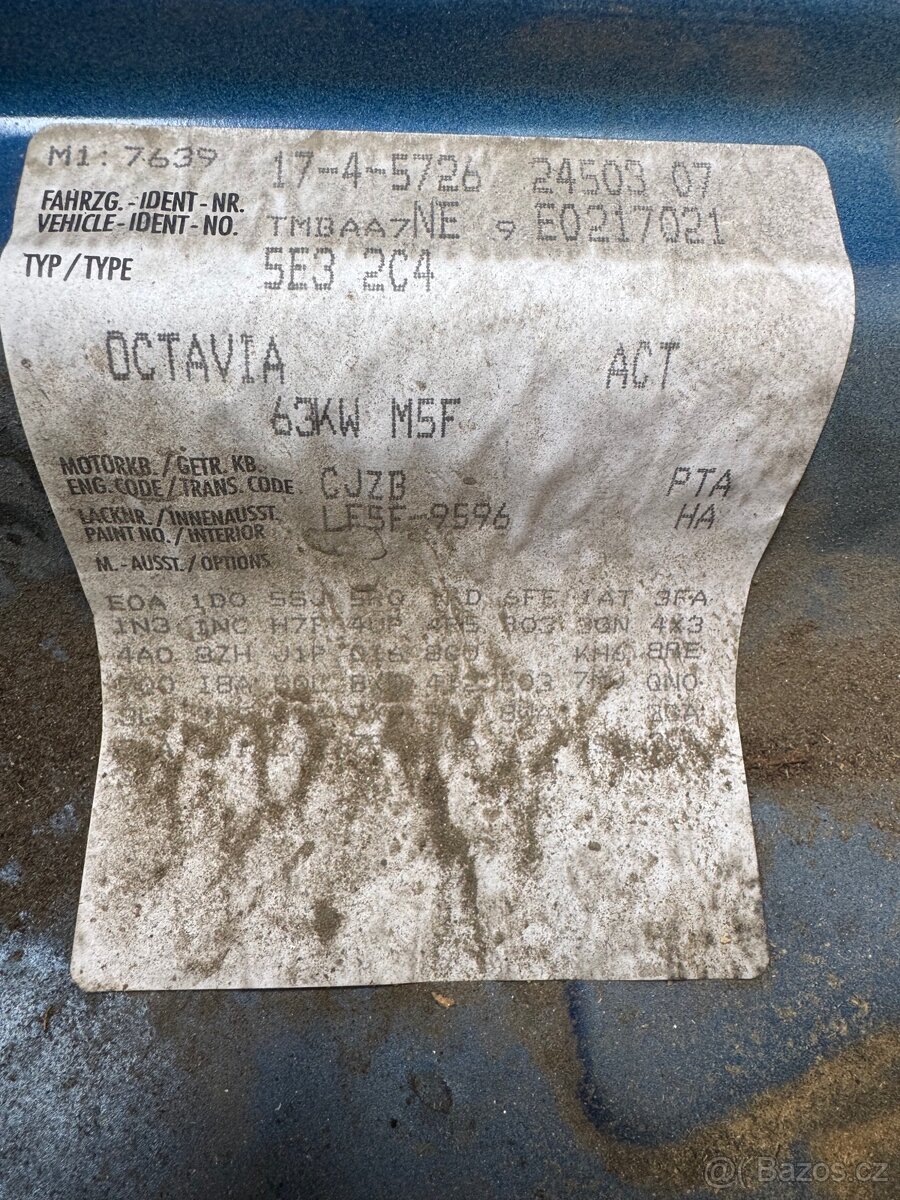 Škoda Octavia 3 1.2tsi 63kw CJZB - 5