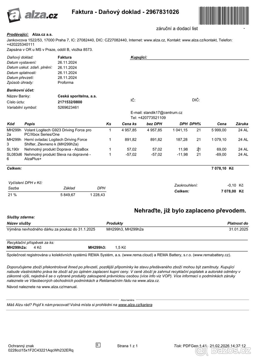 Logitech G923 + Shifter - 5