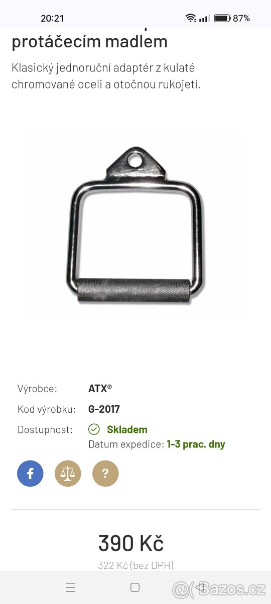 Posilovací věž,2ks jednoruček,lavice,podložka, příslušenství - 5