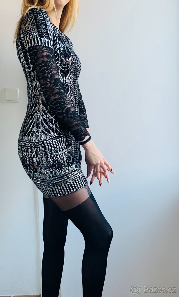 Úpletové šaty Philipp Plein Vel. XS - 5