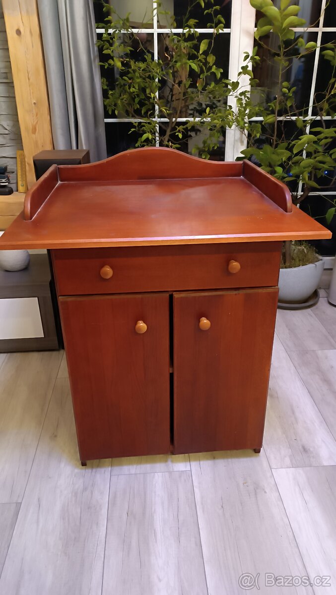 Komoda přebalovací pult masiv - 5