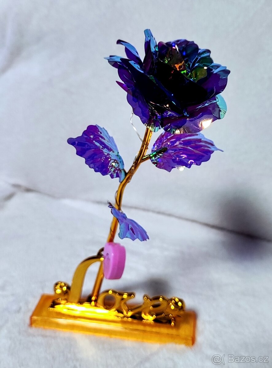 Svítící růže, dárek - 5
