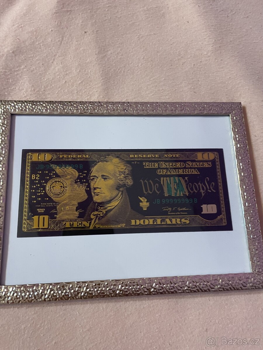 Zlatá bankovka 100 $ - 5