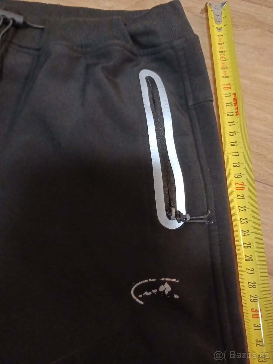 Zateplené kalhoty kugo 158 černé - 5