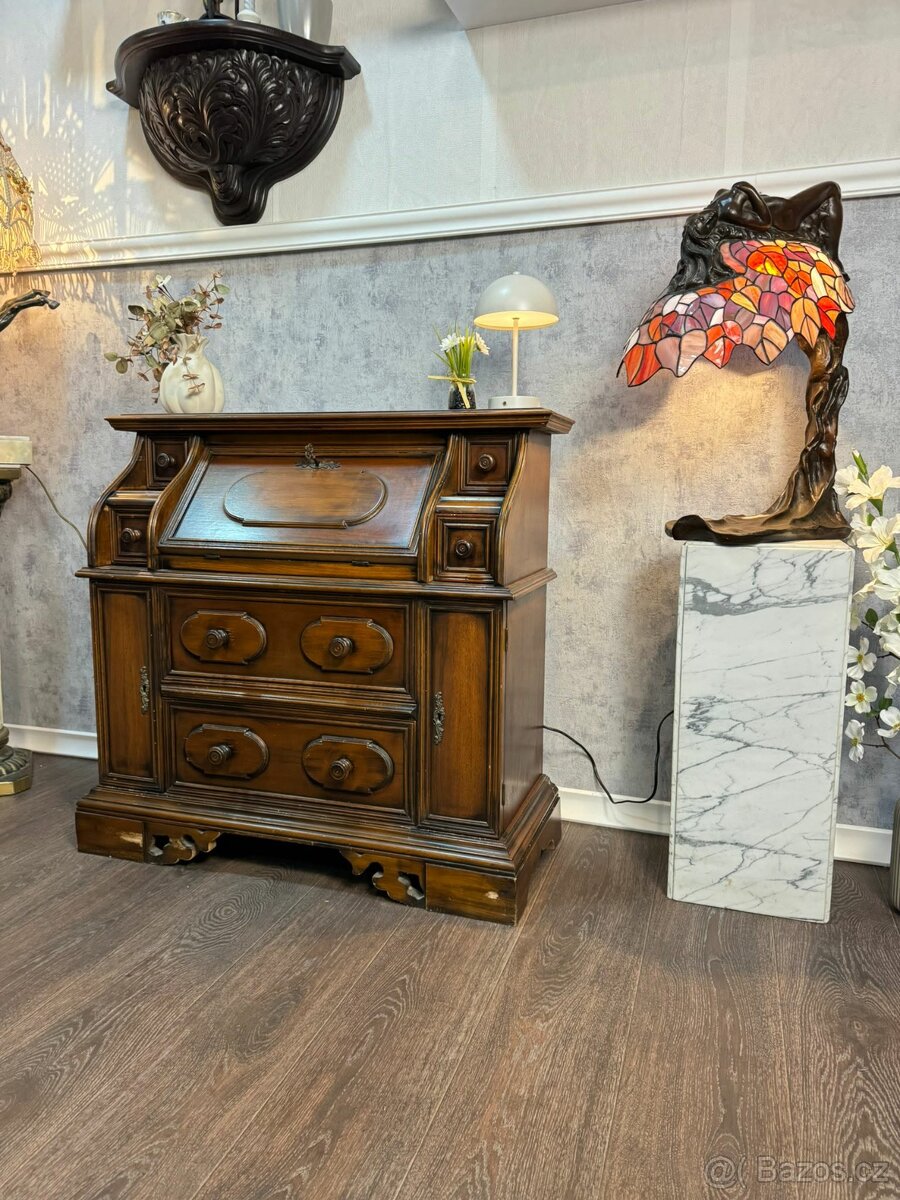 Starožitná psací komoda (141044) - 5