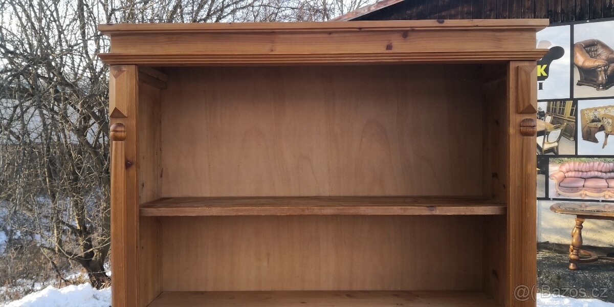 Celomasivní regál - knihovna s šuplíkem - 5