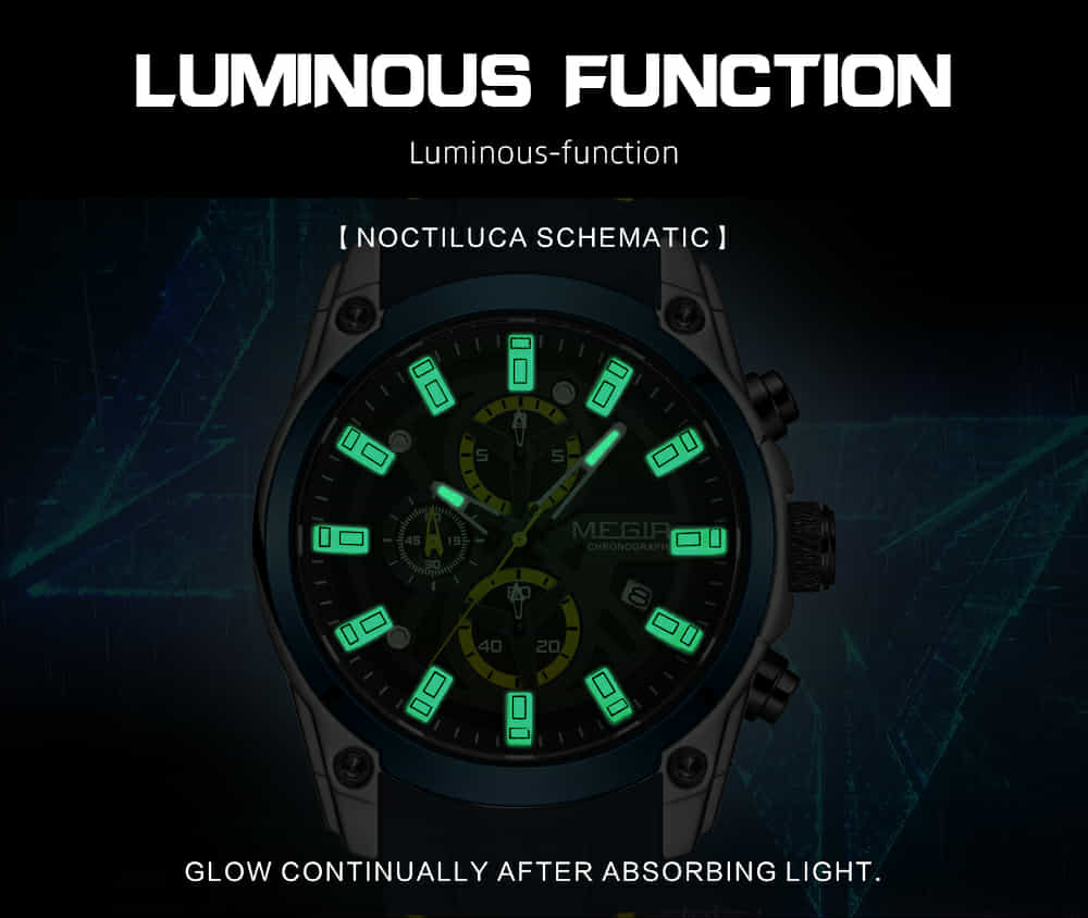 NOVÉ elegantní sportovní hodinky Megir - 5