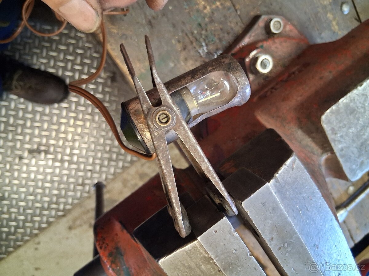 Montážní lampička, německá, válka - 5