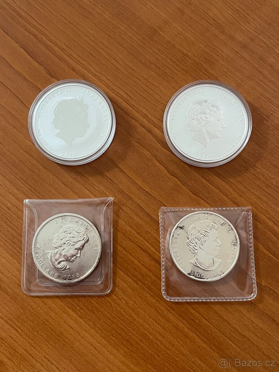 Investiční stříbrné mince a slitky - 5