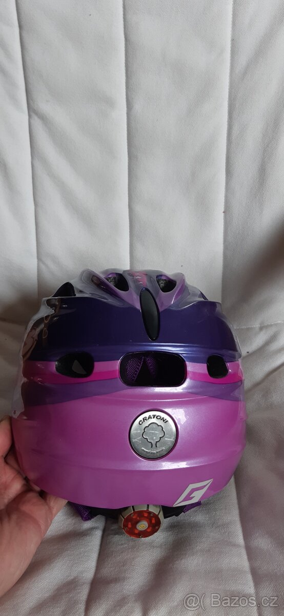 Detska prilba na kolo Cratoni vel.49-53cm s blikackou - 5