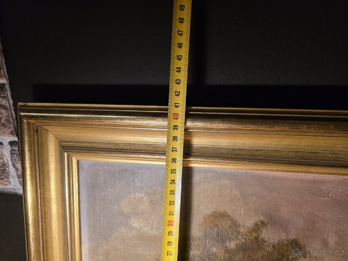 Starý obraz, vesnický motiv - 5