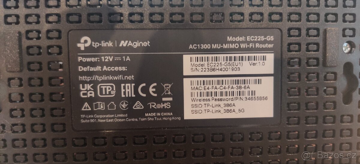 WiFi router TP Link EC225-G5 v1 - 5