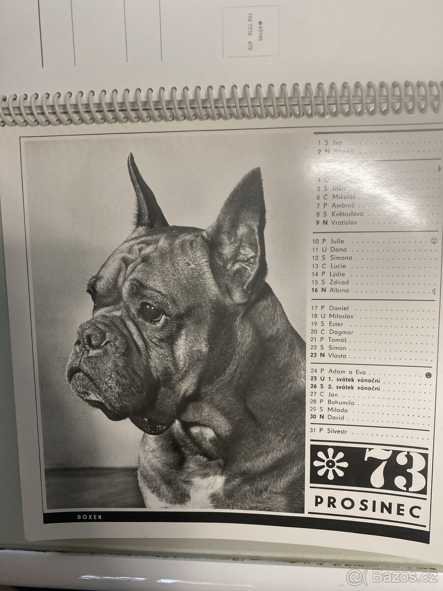 Prodám krásný kalendář z roku 1973 - 5