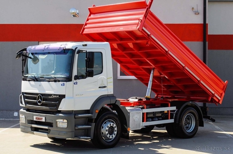 MERCEDES AXOR 1824 TŘÍSTRANNÝ S3 SKLÁPĚČ - VYKLÁPĚČ EURO4 - 5