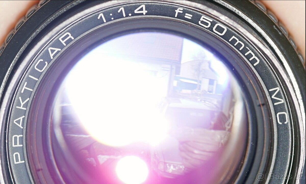 Carl Zeiss Prakticar 50/1.4 MC №18.898, bajonet Praktica B - 5