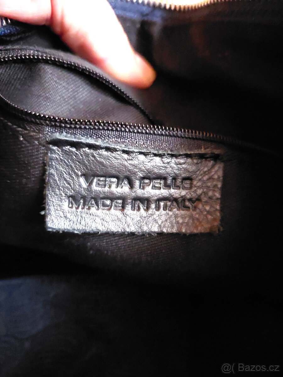 Nová kožená kabelka VeraPelle - 5