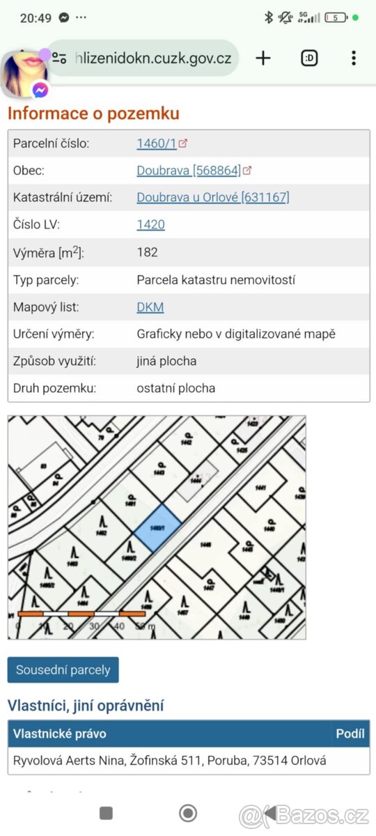 Nabízím k prodeji atraktivní pozemek k bydlení o výměře 499 - 5